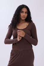 Waffle Knit Long Sleeve Pajama Top thumbnail 10