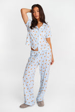 Ensemble chemise et pantalon pyjama coupe Dad Super Doux imprimé thumbnail 1