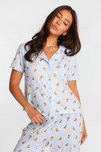 Ensemble chemise et pantalon pyjama coupe Dad Super Doux imprimé thumbnail 3