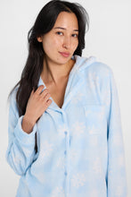 Chemise pyjama pelucheux à manches longues surdimensionnée graphique thumbnail 3