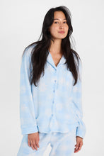 Chemise pyjama pelucheux à manches longues surdimensionnée graphique thumbnail 2