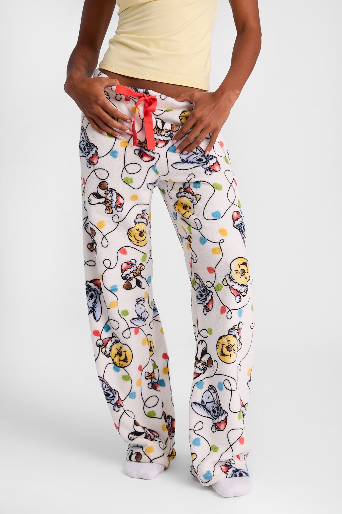 Winnie The Pooh Holiday Plush Pajama Pants