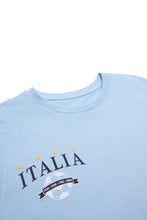 T-shirt décontracté imprime? graphique Italia Soccer thumbnail 2