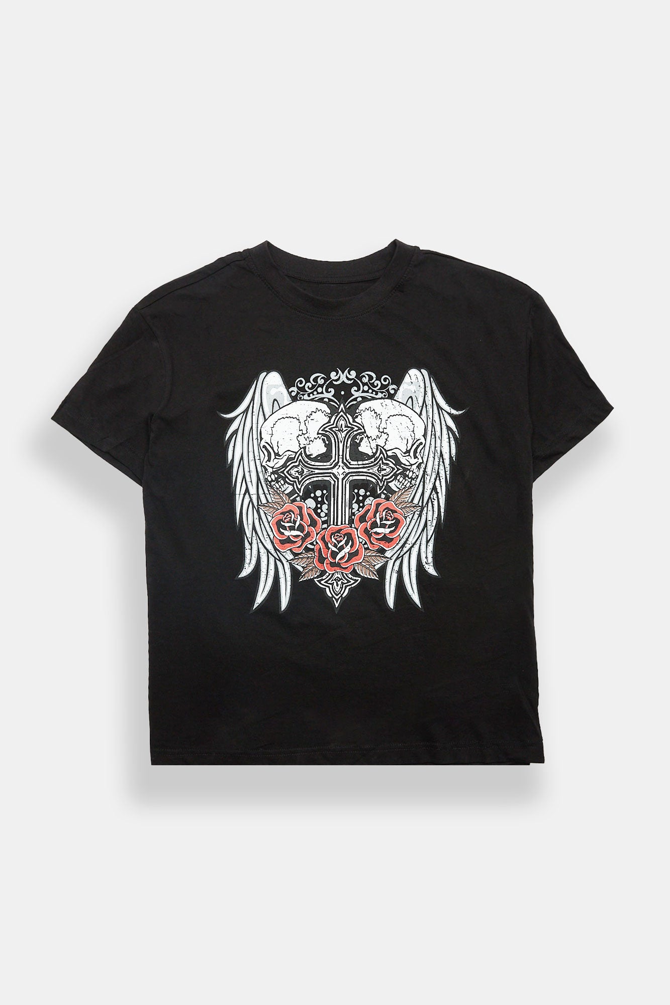 Skull Wings Graphic Boyfriend Tee