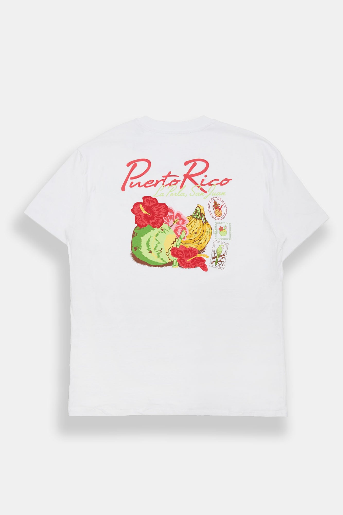 T-shirt coupe garçonne imprimé Puerto Rico