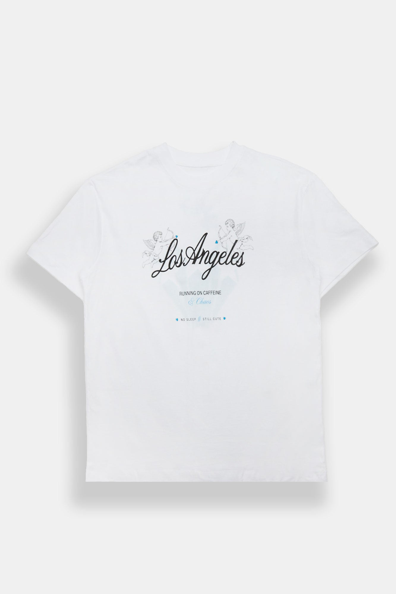 T-shirt coupe garçonne imprimé Los Angeles