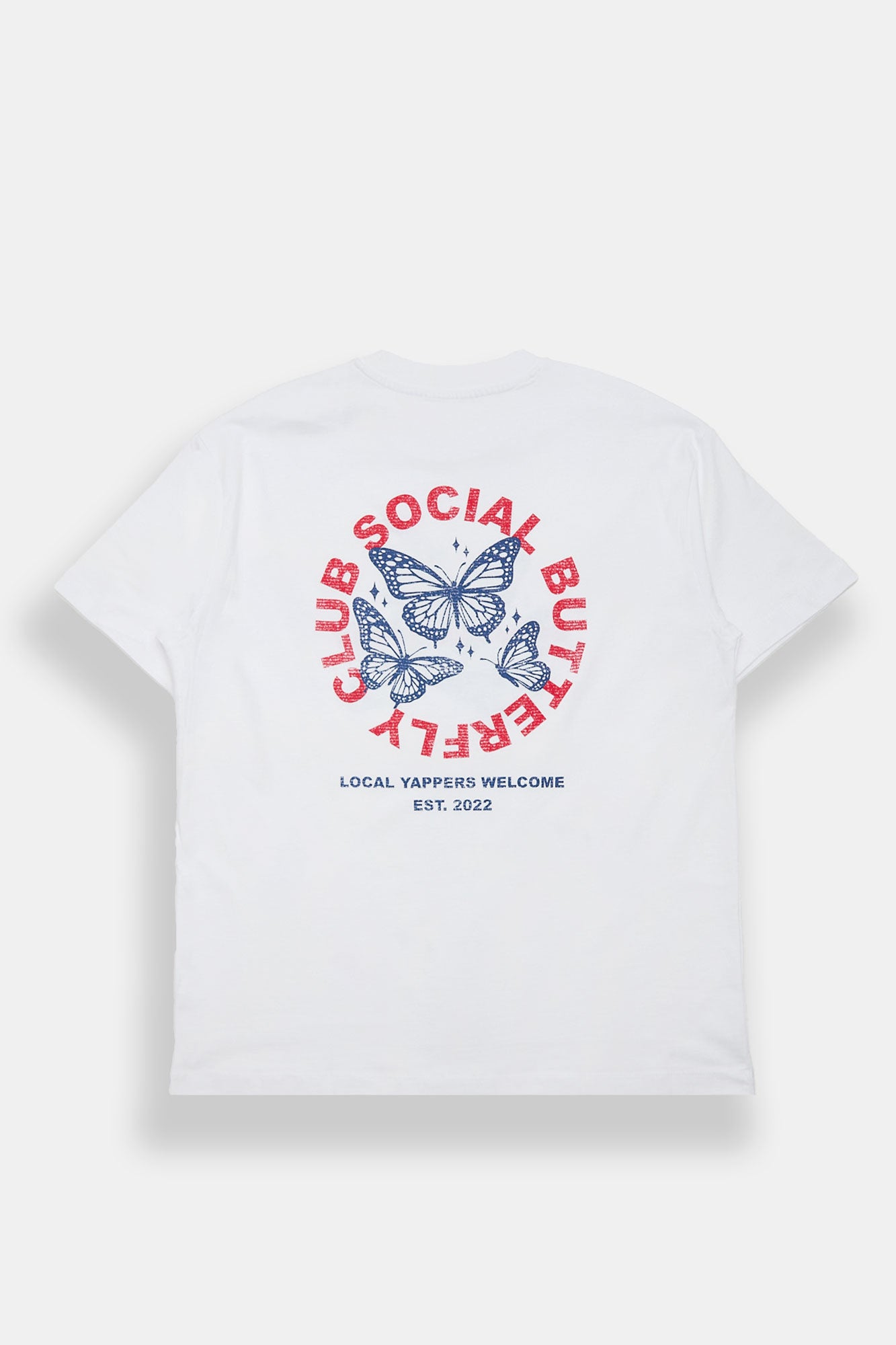 T-shirt coupe garçonne imprimé Social Butterfly