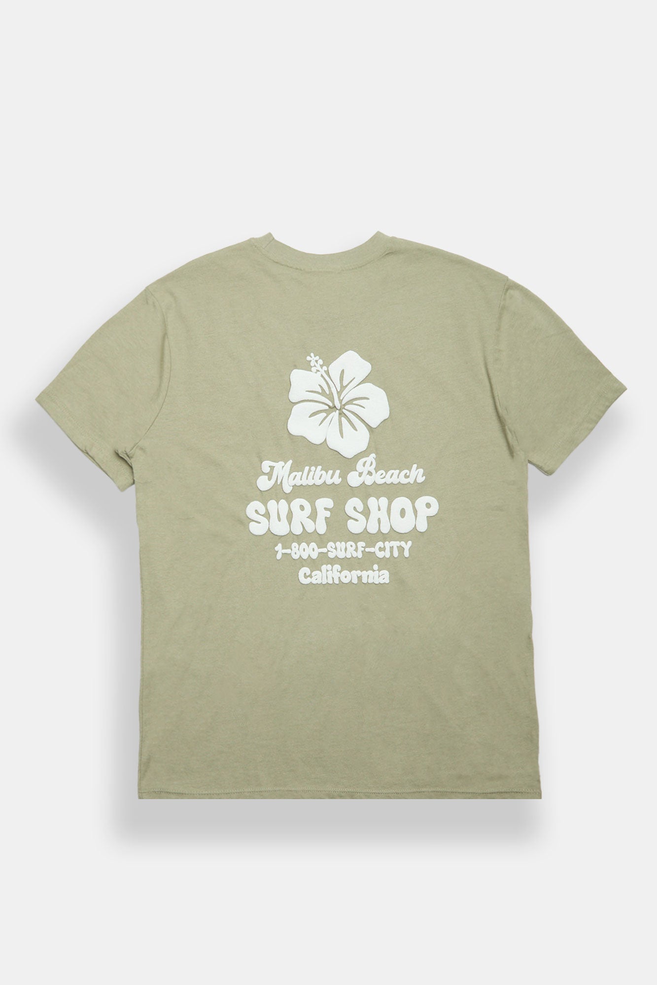 T-shirt coupe garçonne imprimé Hibiscus California