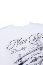 T-shirt décontracté imprimé graphique New York Customs thumbnail 2