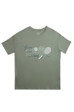 T-shirt décontracté imprimé graphique Game Set Match Tennis thumbnail 1