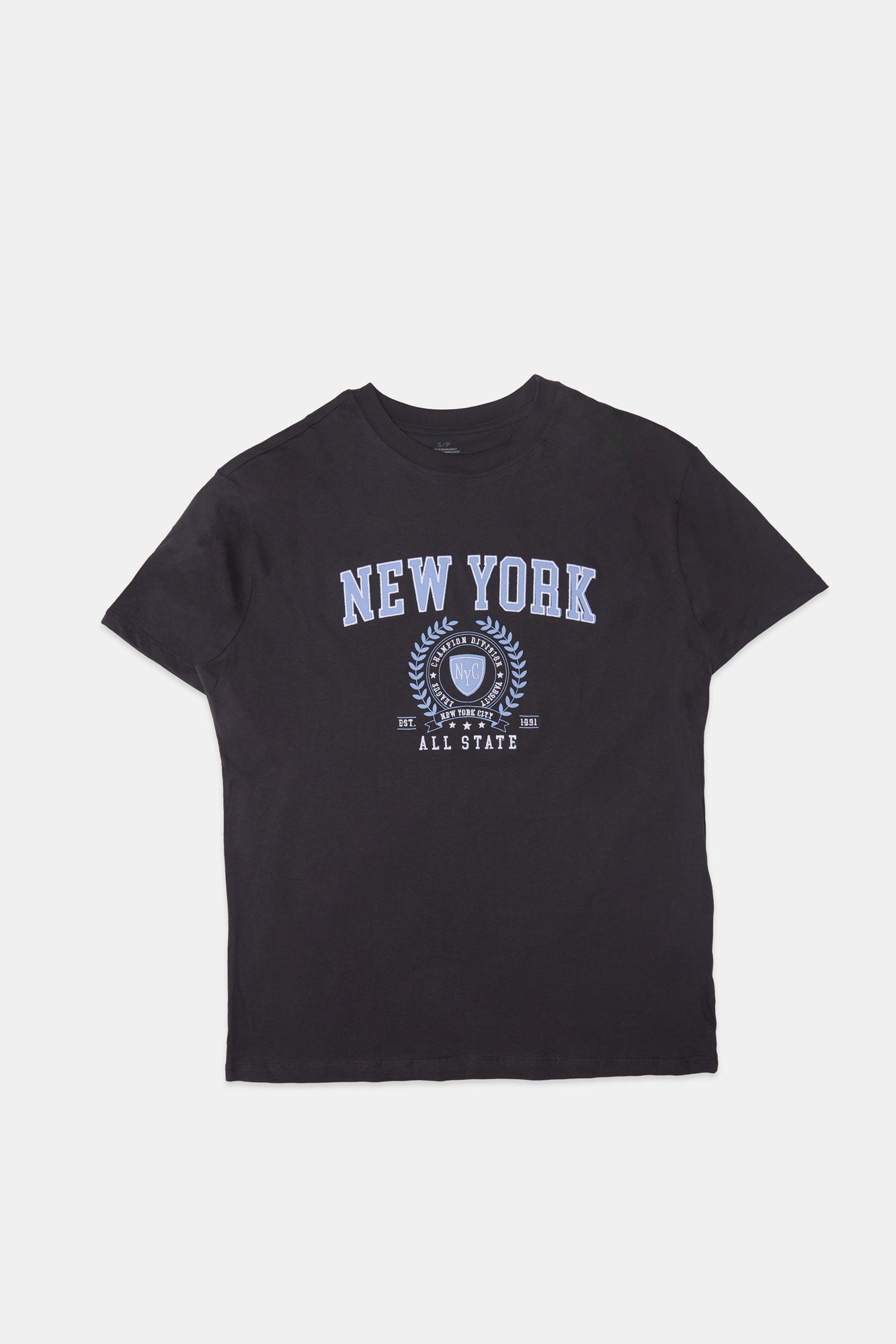 New York Embroidered Graphic Boyfriend Tee