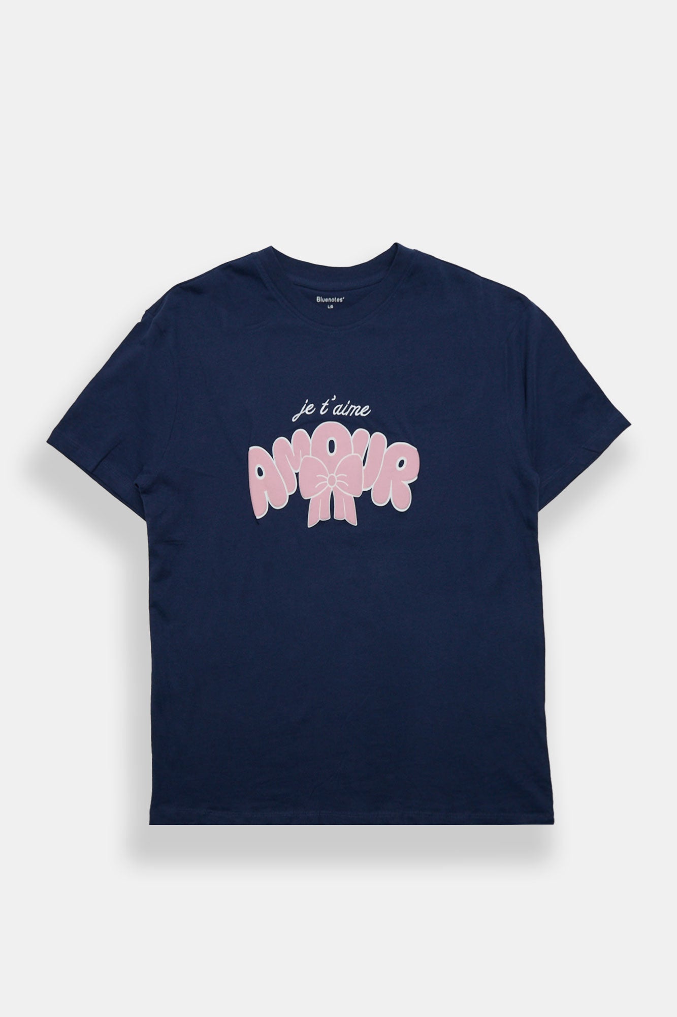 T-shirt coupe garçonne imprimé Amour