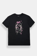 Skeleton Bow Graphic Boyfriend Tee thumbnail 1