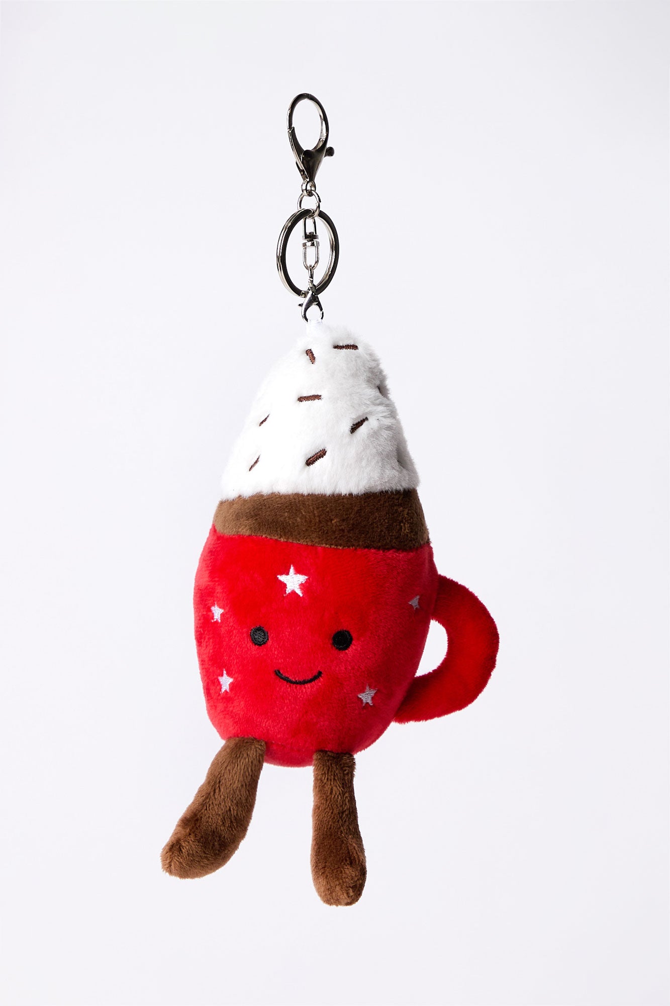 Porte-clés pelucheux à thème des Fêtes