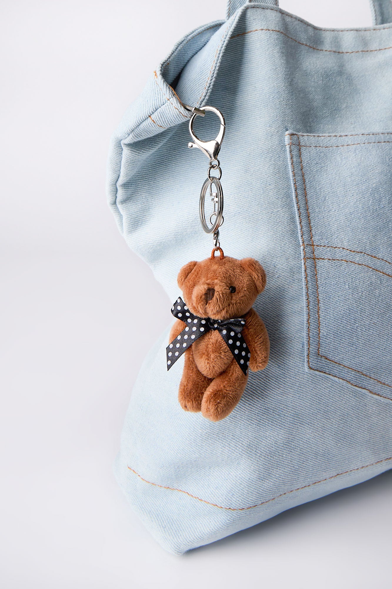 Teddy Bear Plush Keychain