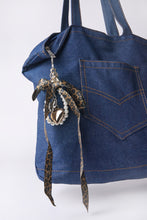 Bow With Pearls And Metal Heart Bag Charm thumbnail 2