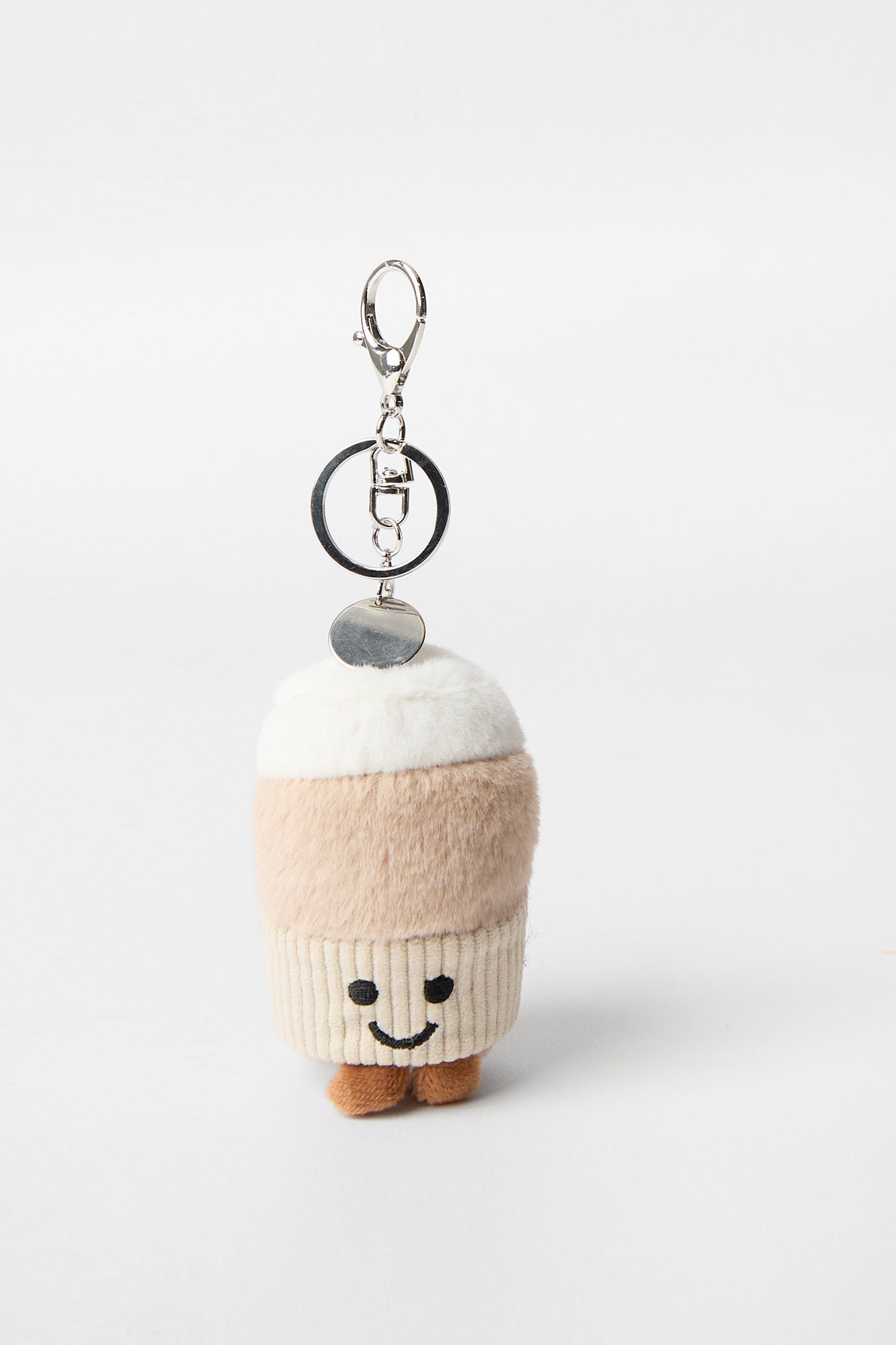 Porte-clés pelucheux à thème petit déjeuner