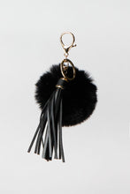 Faux-Fur Pompom & Tassel Keychain thumbnail 2