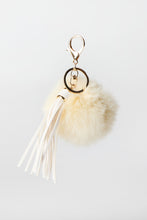 Faux-Fur Pompom & Tassel Keychain thumbnail 3