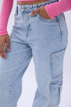 Super High Rise Wide Leg Cargo Jeans thumbnail 7