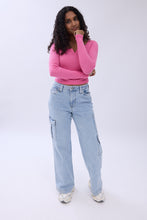 Super High Rise Wide Leg Cargo Jeans thumbnail 8