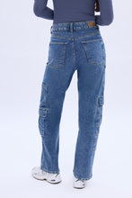 High Rise Cargo Baggy Straight Jean thumbnail 2