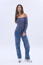 High Rise Cargo Baggy Straight Jean thumbnail 4