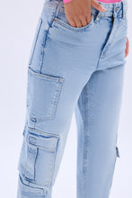 High Rise Cargo Baggy Straight Jean thumbnail 7