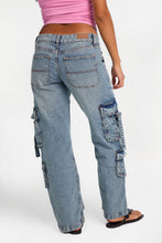 Low Rise D-Ring Cargo Denim Pants thumbnail 7