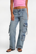 Low Rise D-Ring Cargo Denim Pants thumbnail 5