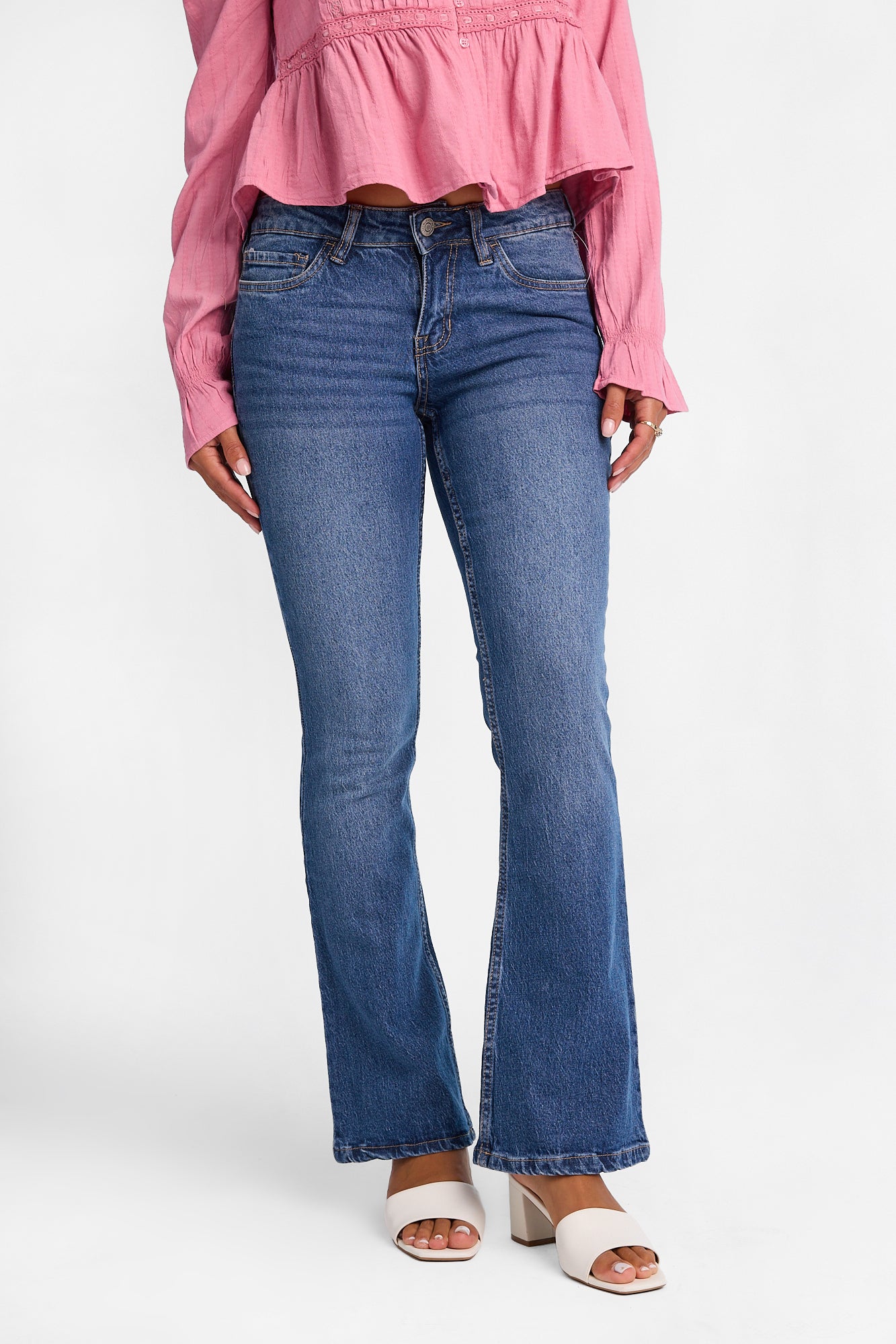 Low Rise Bootcut Jeans