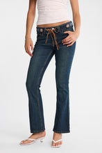 Belted Low Rise Bootcut Jeans thumbnail 1