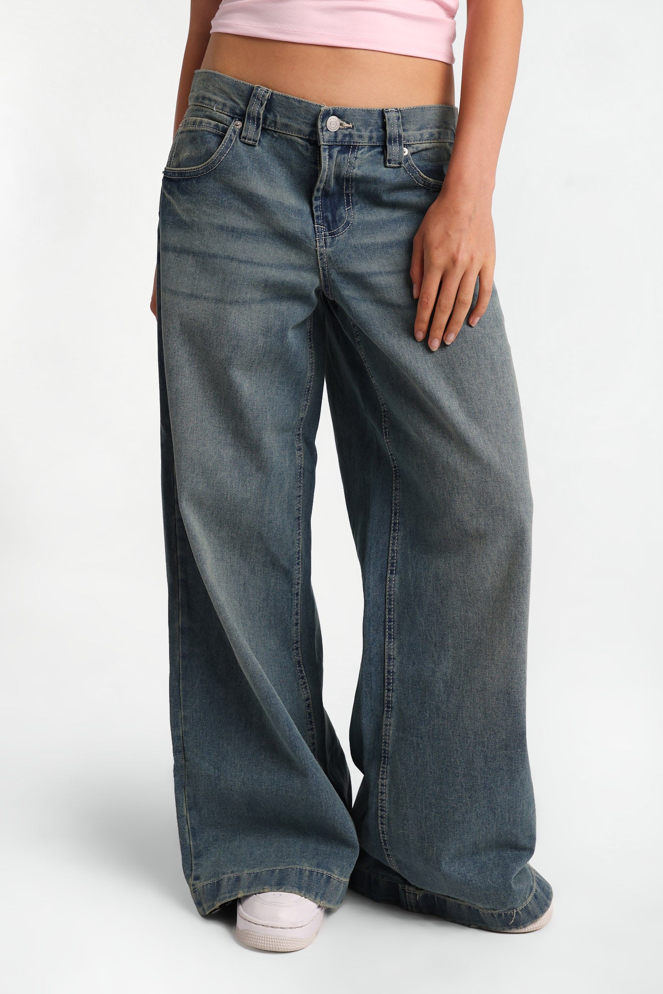 Jean ultra-ample taille basse