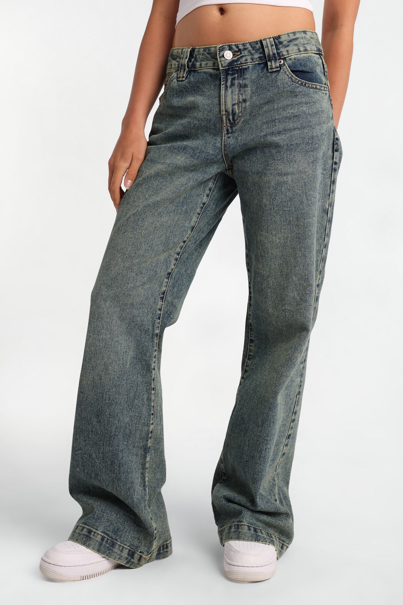 Low Rise Bootcut Jeans