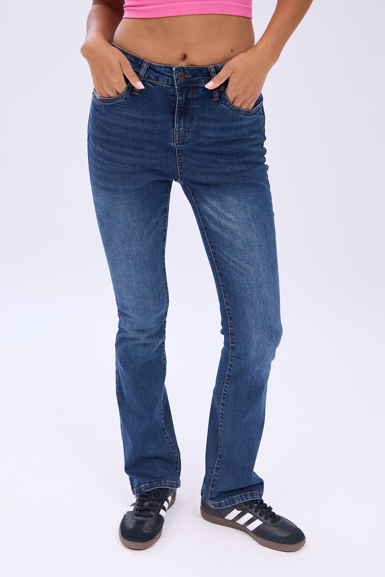 Mid Rise Bootcut Jeans