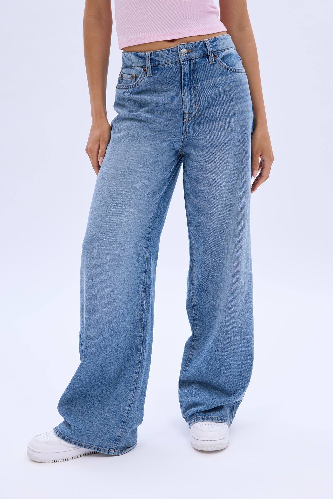 Super High Rise Wide Leg Jeans