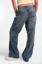 Star Embroidered Chloe Low Rise Baggy Jeans thumbnail 4