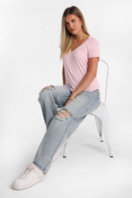 Short Sleeve V-Neck Relaxed Tee thumbnail 21