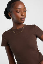 Short Sleeve Crew Neck Waffle Knit Tee thumbnail 2