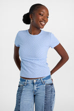 Short Sleeve Crew Neck Waffle Knit Tee thumbnail 5