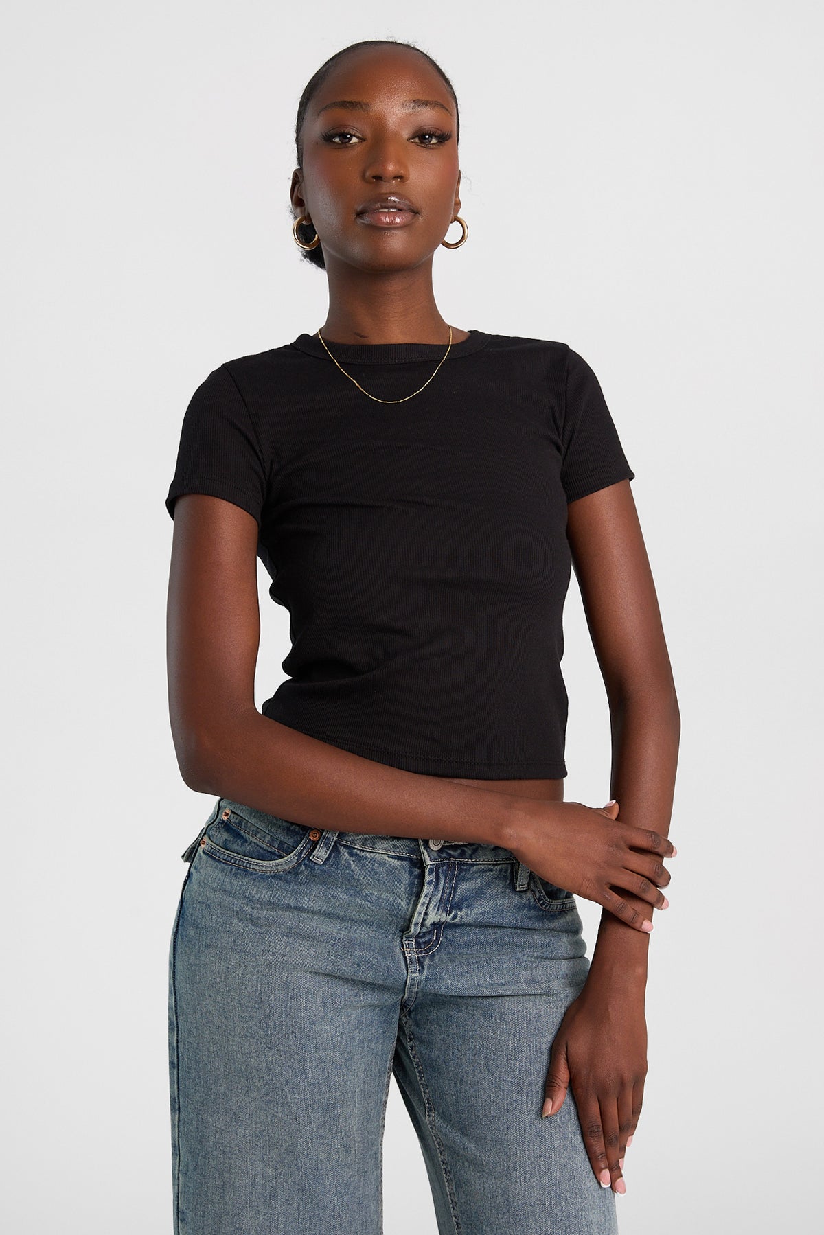 Short Sleeve Crew Neck Relaxed Tee