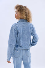 Denim Zip-Up Bomber Jacket thumbnail 4