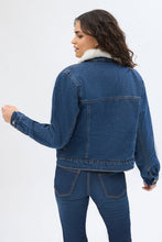 Sherpa-Lined Denim Jacket thumbnail 3