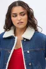 Sherpa-Lined Denim Jacket thumbnail 5