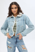 Sherpa-Lined Denim Jacket thumbnail 1