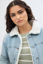 Sherpa-Lined Denim Jacket thumbnail 9