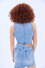 Denim Button-Up Vest thumbnail 4