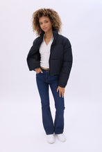 Cropped Mock Neck Puffer Jacket thumbnail 7