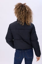 Cropped Mock Neck Puffer Jacket thumbnail 9