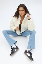 Cropped Mock Neck Puffer Jacket thumbnail 17